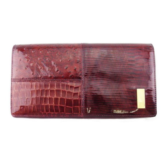 Authentic GIVENCHY long wallet L -shaped zipper wallet USED - Picture 1 of 11